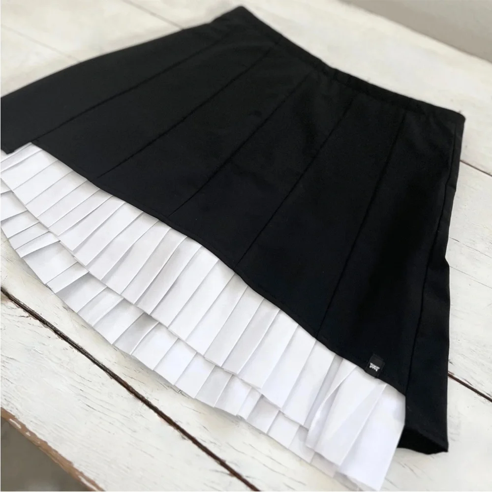 PXG Parsons Xtreme Golf Womens Small Two-In-One Pleated Skirt Skort Black $175 - Picture 9 of 16